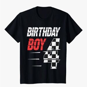 Birthday Boy 4 Black T-Shirt